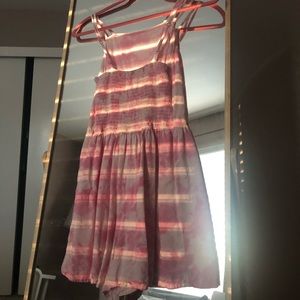 Hollister Pink Tie Dye High Neck Romper